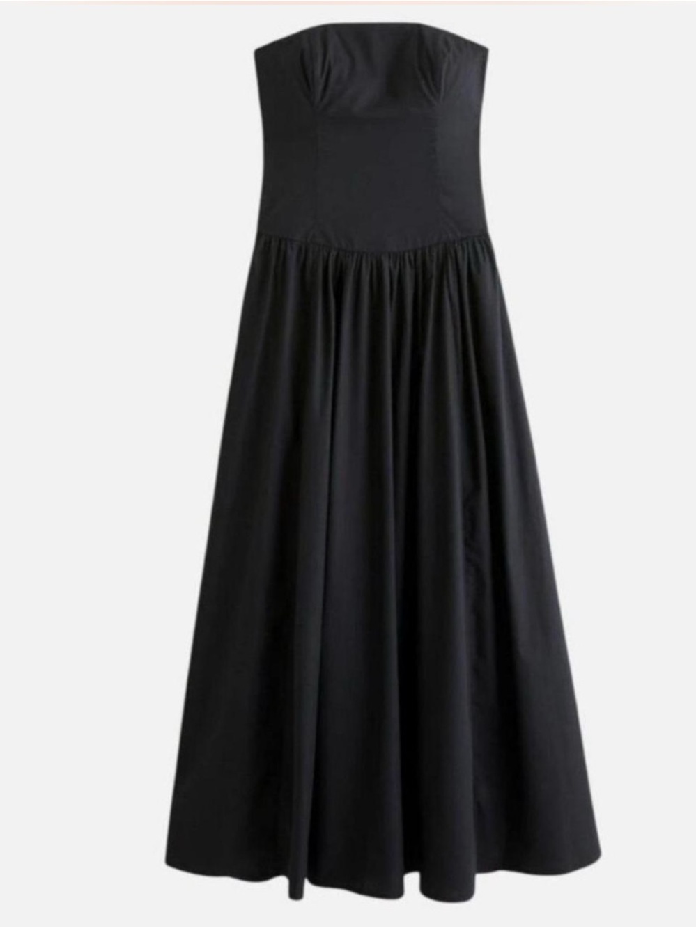 Abercrombie & Fitch Black Strapless Maxi Dress
